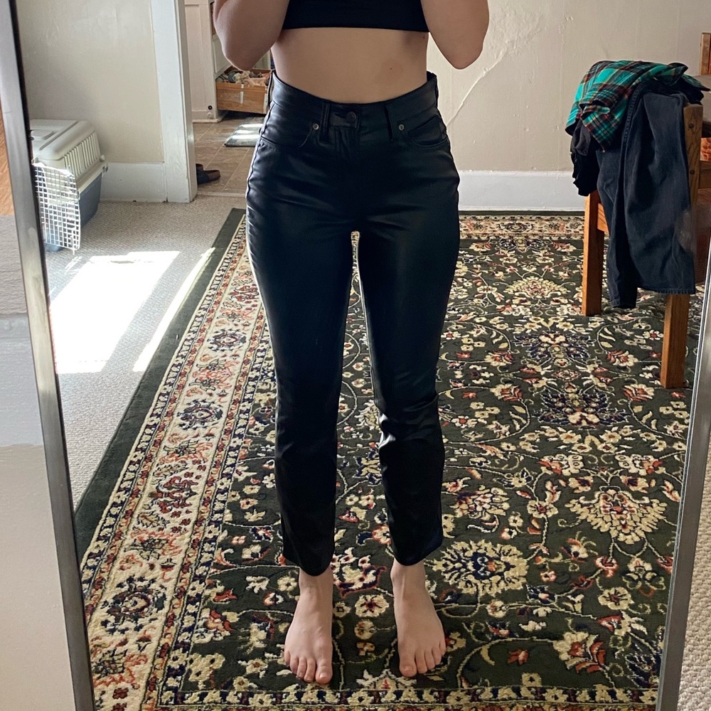 Gap faux leather pants